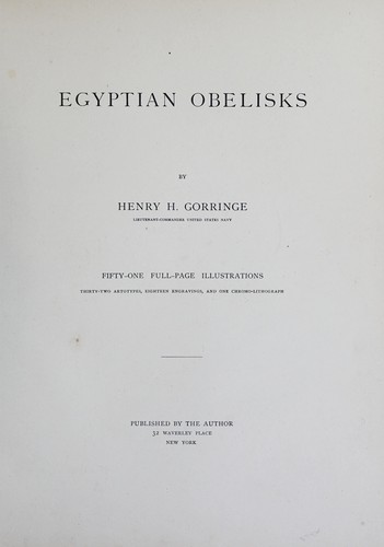 Cover for Egyptian obelisks.