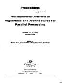Cover for Algorithms and Architectures for Parallel Processing (Ica3Pp 2002), 5th International Conference