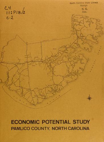 Cover for Economic potential study, Pamlico County, North Carolina