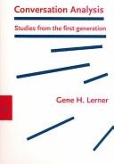 Cover for Conversation analysis