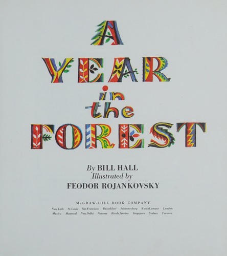 Cover for A year in the forest.