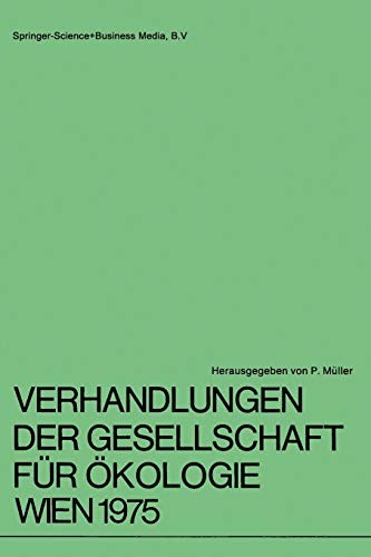 Cover for Verhandlungen der Gesellschaft für Ökologie Wien 1975