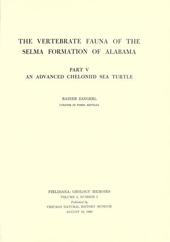 Cover for The vertebrate fauna of the Selma Formation of Alabama.