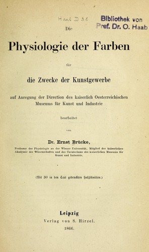 Cover for Die Physiologie der Farben