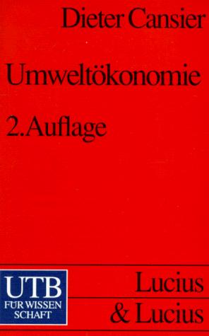 Cover for Umweltökonomie.