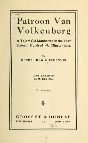 Cover for Patroon van Volkenberg