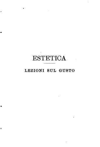 Cover for Estetica