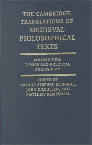 Cover for The Cambridge Translations of Medieval Philosophical Texts