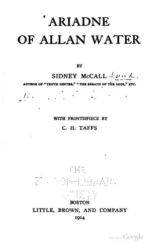 Cover for Ariadne of Allan Water