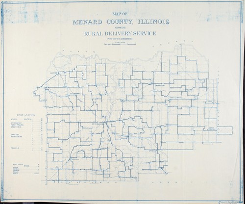 Cover for Map of Menard County, Illinois