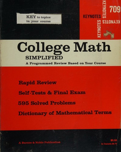 Cover for Keynotes: college math simplified