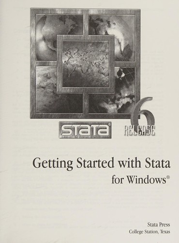 Cover for Stata Release 6.0 Windows Getting Started