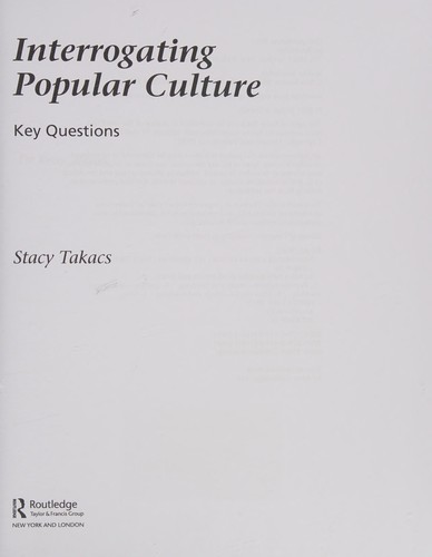 Cover for Interrogating Popular Culture