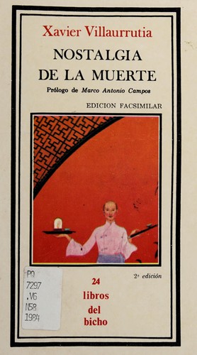 Cover for Nostalgia de la muerte