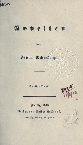 Cover for Novellen