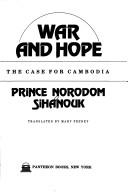 Cover for War and hope