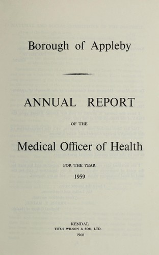 Cover for [Report 1959]