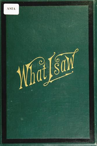Cover for Notes of what I saw, and how I saw it