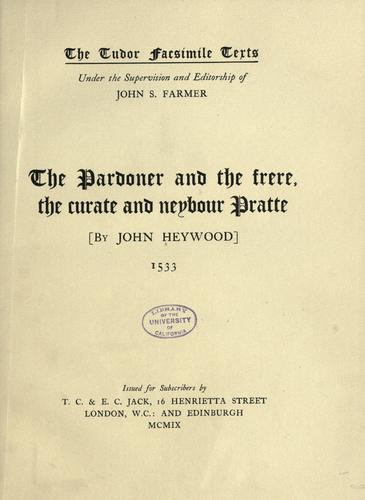 Cover for The Pardoner and the frere