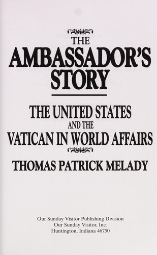 Cover for The ambassador's story