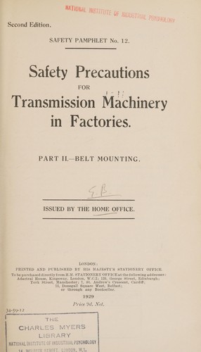 Cover for Safety precautions for transmission machinery in factories
