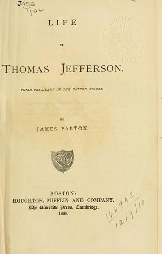 Cover for Life of Thomas Jefferson