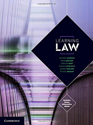 Cover for Learning Law