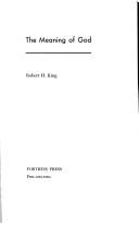 Cover for The meaning of God