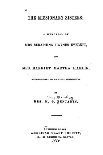 Cover for The missionary sisters
