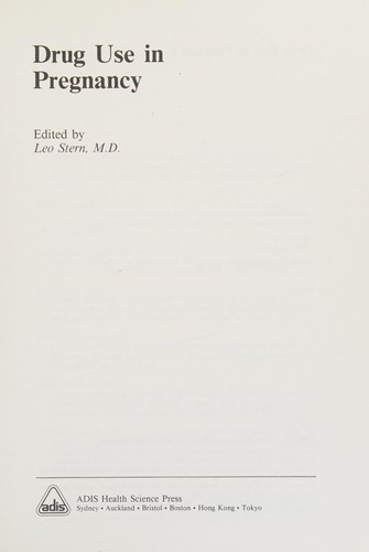 Cover for Drug Use In Pregnancy