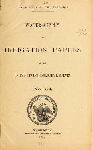 Cover for Geology and water resources of a portion of southeastern South Dakota
