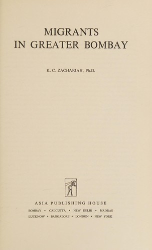 Cover for Migrants in Greater Bombay
