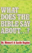 Cover for What does the Bible say about--?