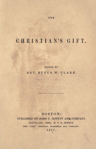 Cover for The Christian's gift