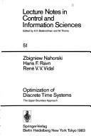 Cover for Optimization of discrete time systems