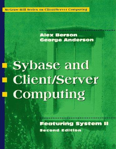Cover for Sybase and client/server computing