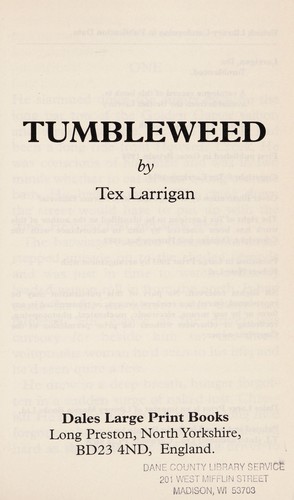 Cover for Tumbleweed