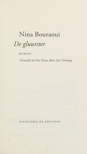Cover for De gluurster