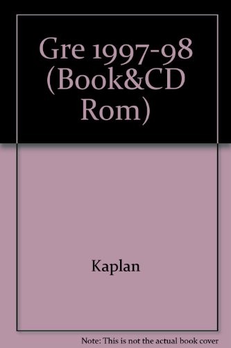 Cover for GRE 1998 WITH CD ROM (Book&CD Rom)