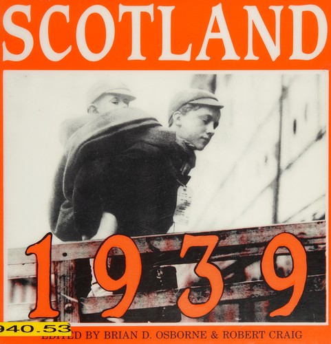 Cover for Scotland 1939