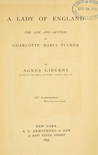 Cover for A lady of England