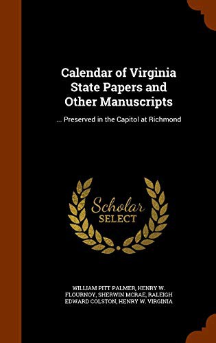 Cover for Calendar of Virginia State Papers and Other Manuscripts