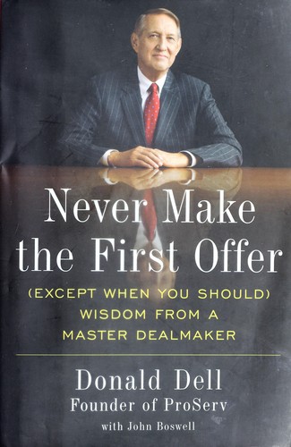 Cover for Never make the first offer
