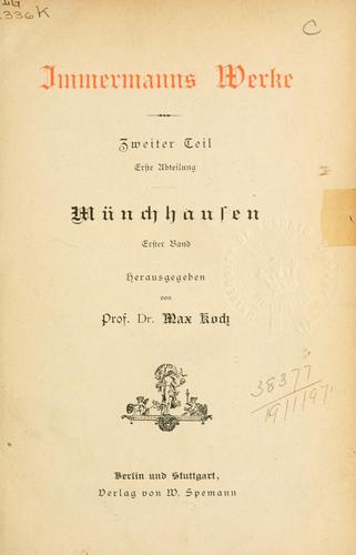 Cover for Werke