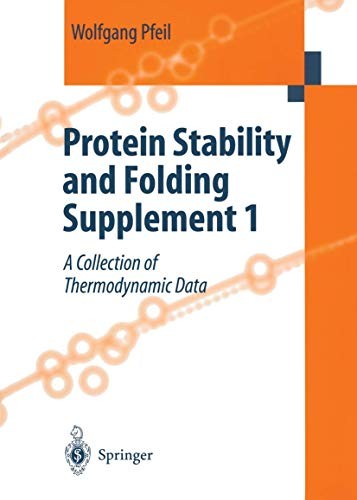 Cover for Protein Stability and Folding Supplement 1
