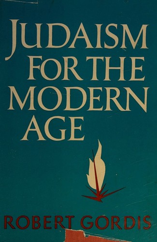 Cover for Judaism for the modern age.