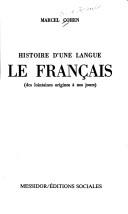 Cover for Historie D'une Langue Francaise