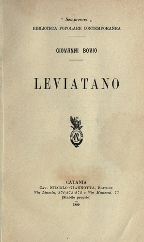 Cover for Leviatano