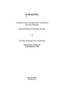 Cover for Karasura: Untersuchungen zur Geschichte und Kultur des alten Thrakien Bd. 1 15 Jahre Ausgrabungen in Karasura; Internationales Symposium