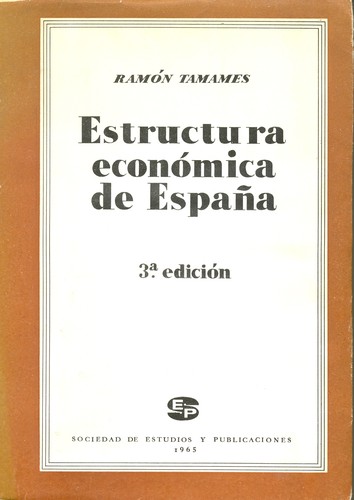 Cover for Estructura económica de España